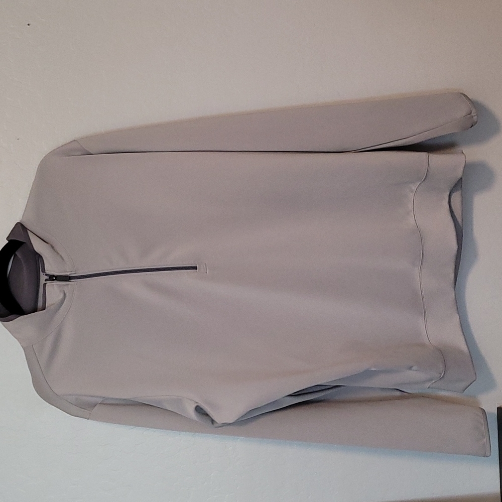 Antigua Gray Pullover w/ Zipper L